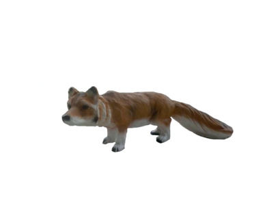 Decoration Garden Plastic Figures Hand Painted Figure Statue Fox 35cm Statues