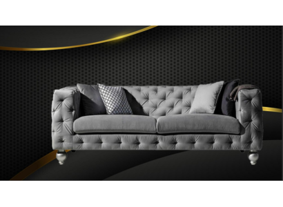 Three seater fabric living room gray design sofa sofas velvet xxl big upholstery couches