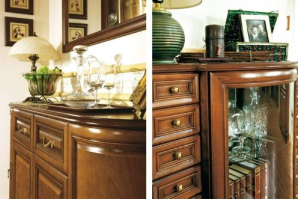 Brown Chest of drawers Antique Style Sideboard Sideboard Chests of drawers Wood Wardrobe