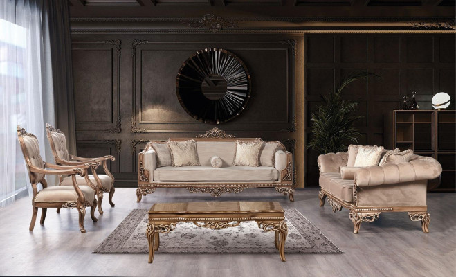 Modern Three Seater Couch Upholstery Furniture Sofa Baroque Rococo Sofas Couches Velvet