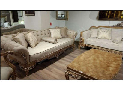 Designer Sofa Light Fabric Cover 3 Seater + Coffee Table New Model for Living Room