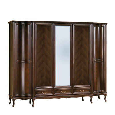 Classic Cabinets Wardrobe 5 Doors Wood new Italian Furniture