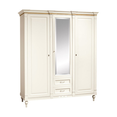 Classic r Wardrobe Wardrobe Solid Country House Large Mirror Cabinet FL-D4