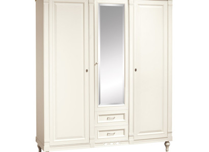 Classic r Wardrobe Wardrobe Solid Country House Large Mirror Cabinet FL-D4