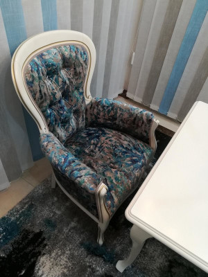 6x Chair Set Armchair Seat Upholstery Suite Chesterfield Designer Chairs Lehn