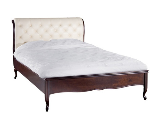Chesterfield Bed Beds Double bed Marriage bed Italian Furniture Wood Leather Textile