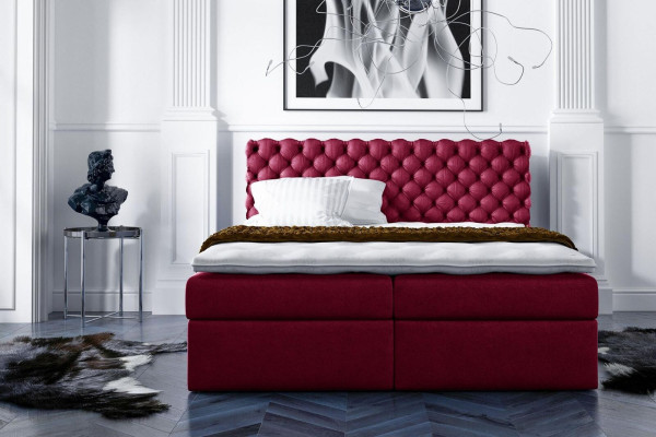 Chesterfield box spring bed Double bed Marriage bed Bed Upholstered bed Beds 200x200cm