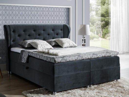 Bed Upholstered bed Box spring bed Polyester Beds Double bed Marriage bed Bed frame