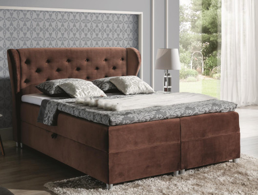 Bed Upholstered bed Box spring bed Polyester Beds Double bed Marriage bed Bed frame