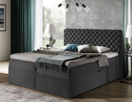 Chesterfield boxspring Bed Bedroom Furniture Beds king size velvet hotel new