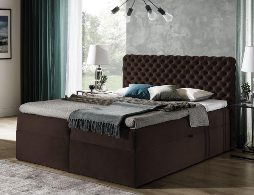 Chesterfield boxspring Bed Bedroom Furniture Beds king size velvet hotel new