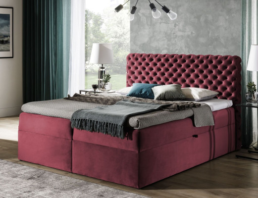 Chesterfield boxspring Bed Bedroom Furniture Beds king size velvet hotel new