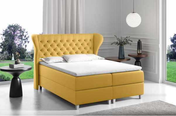 Bed Chesterfield boxspring Furniture Beds king size velvet hotel new Bedroom