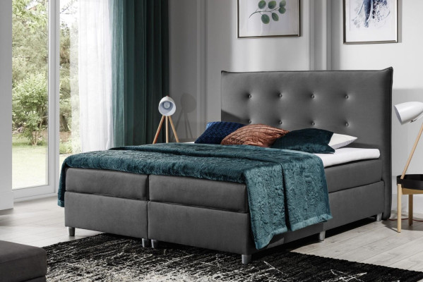 Bed box spring bed Double bed marriage bed Polyester Fabric Bed frame 180x200 Furniture