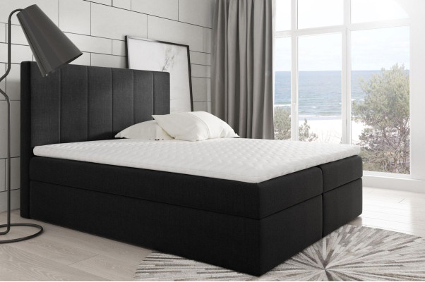 Modern Bed Bedroom Beds Fabric Box Spring Bed Textile Design Double Hotel