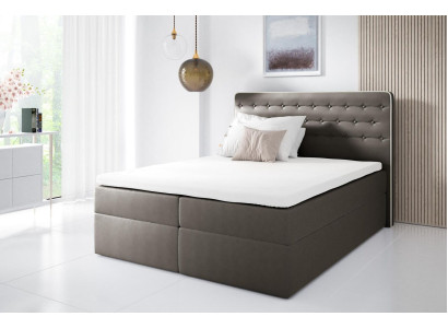 Bed with bed base box spring bed contemporary double hotel 160cm bedroom