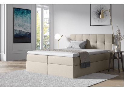 Fabric Box Spring Bed Textile Design Double Hotel Bedroom Modern Bed Beds