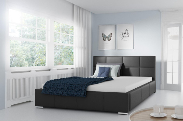 Double Bed Padded Beds Leather Bed Design Luxury Furniture 200x200 Bed Frame