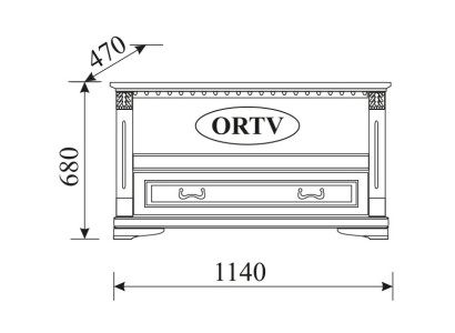 Classic r Base Cabinet TV Cabinet TV Wardrobe Solid Colonial Style ORTV