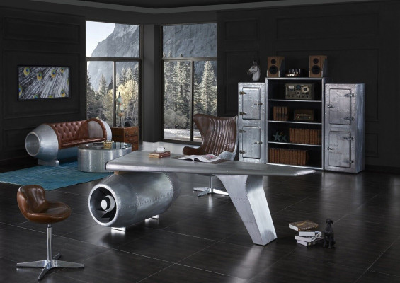 Airplane Wing Desk Office desk Table Aviator Design Luxury Furniture