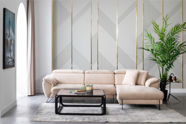 Corner sofa Couch Living landscape Sofa Corner suite Couches Corner suite Furniture