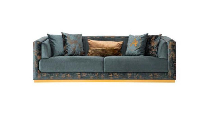 Green Three Seater Couch Sofa Furniture Upholstery Furnishings Couches Sofas new