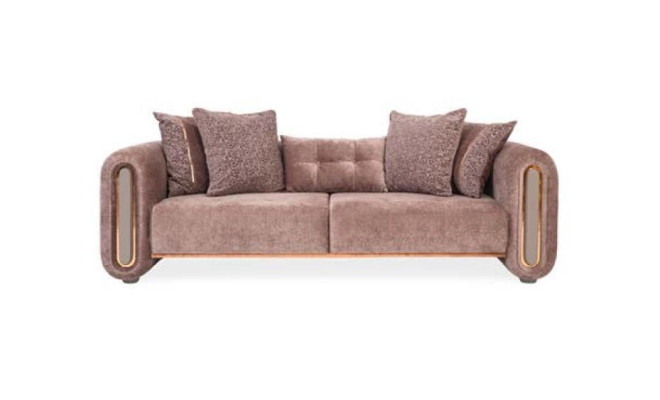 Three Seater Beige Couch Sofa Furniture Furnishings Couches Sofas Upholstery