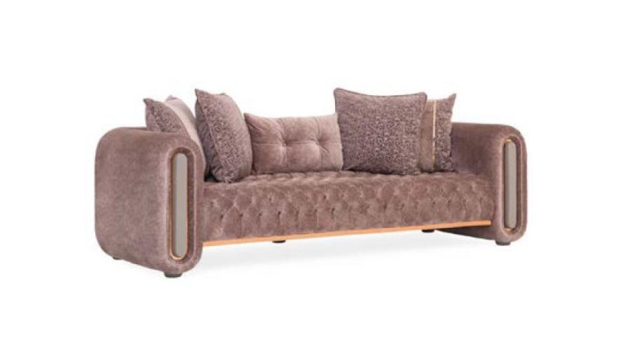 Three Seater Beige Couch Sofa Furniture Furnishings Couches Sofas Upholstery