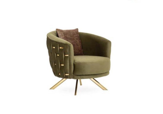 Swivel Armchair Single Seat Couch Upholstery Furniture Furnishings Designer Chairs