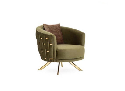 Swivel Armchair Single Seat Couch Upholstery Furniture Furnishings Designer Chairs