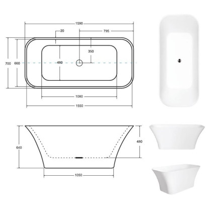 Exclusive Freestanding Design Bathtub Modern Bathtub Bathroom Free