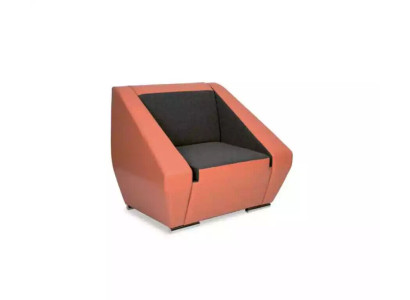 Orange Luxury Armchair Study room Upholstered furniture Designer Office armchair