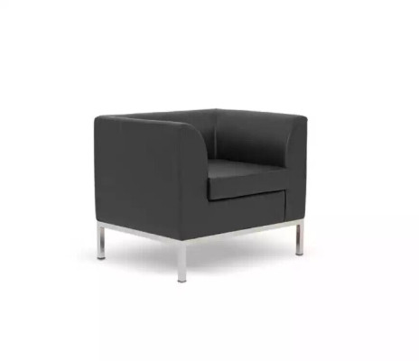 Armchair Study room Office Furniture Textile new Black Seat Luxury Furniture