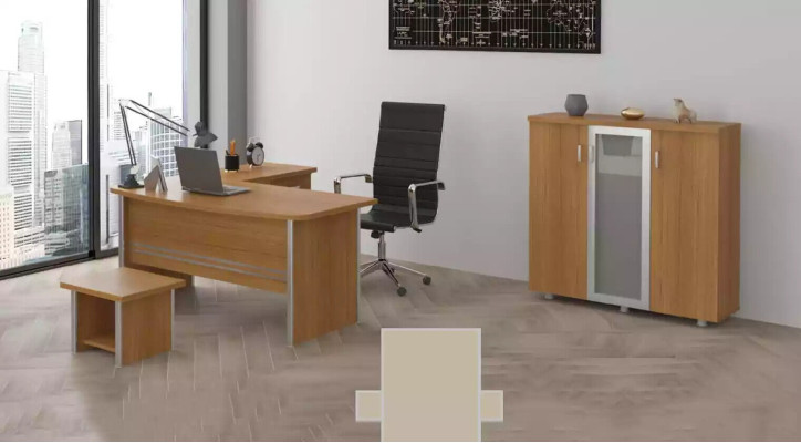 Complete's Office furniture set, filing cabinets, corner desk furniture, 3 pieces