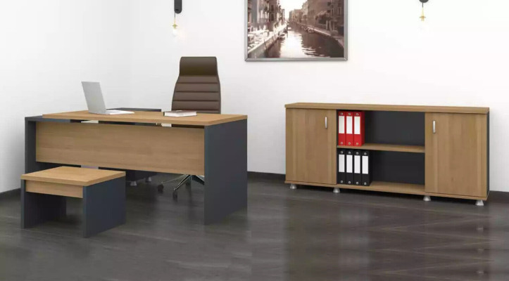 Corner desk Filing cabinet Coffee table Study room furniture Modern style