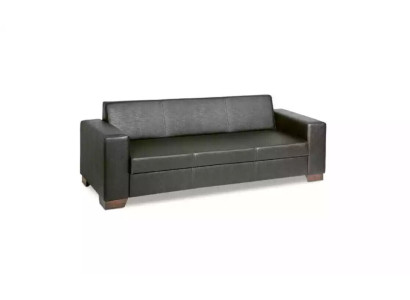 Black Office Three Seater Study room Sofa Luxury Couch Upholstered furniture