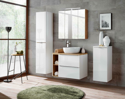 Design Bathroom Furniture Bathroom 5 pcs. Set Suite Decorative Wardrobe Washbasin