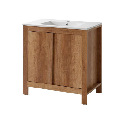 Bathroom furniture set 80cm washbasin with base cabinet decorative modern washbasin