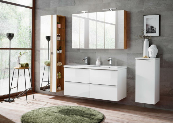 Design Bathroom Furniture Bathroom 6 pcs. Set Suite Wardrobe Deco Washbasin