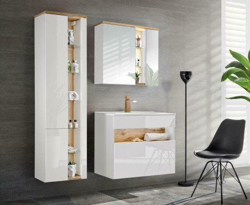 Design Bathroom Furniture Bathroom 3 pcs. Set Suite Decorative Wardrobe Washbasin