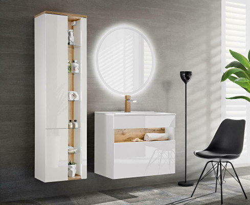 Design Bathroom Furniture Bathroom 3 pcs. Set Suite Wardrobe Washbasin
