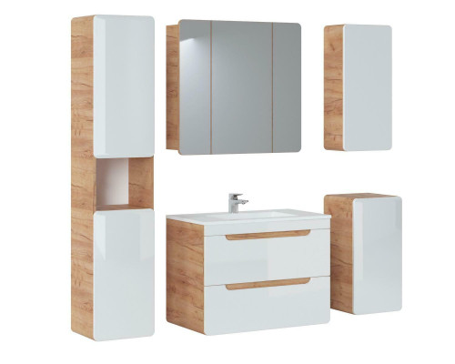 Design Bathroom Furniture Bathroom 5pcs. Set Suite Wardrobe Lighting