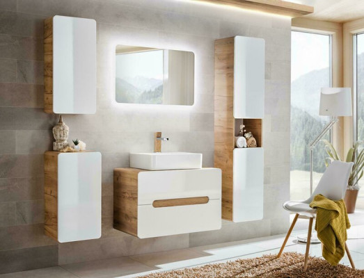 Design Bathroom Furniture Bathroom 5pcs. Set Suite Wardrobe Washbasin
