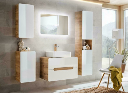 Design Bathroom Furniture Bathroom 5pcs. Set Suite Wardrobe Washbasin