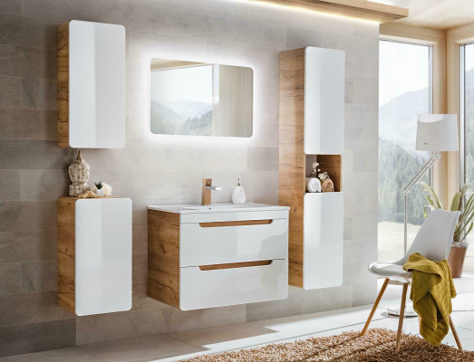 Design Bathroom Furniture Bathroom Suite Wardrobe Washbasin Decorative Lighting