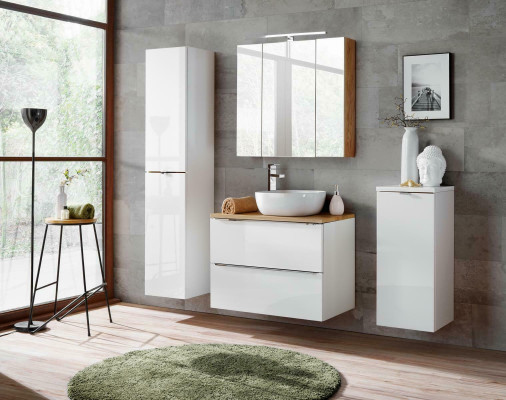 Design Bathroom Furniture Bathroom 4 pcs. Set Suite Decorative Wardrobe Washbasin
