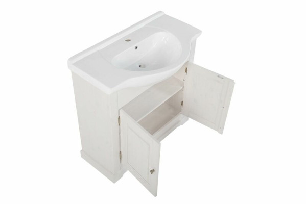 Country house washbasin luxury quality washbasin basin with base cabinet 85x35x81