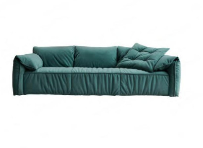 Blue three-seater Living room Sofas 3-Seater Couch Textile Furniture Fabric Sofas