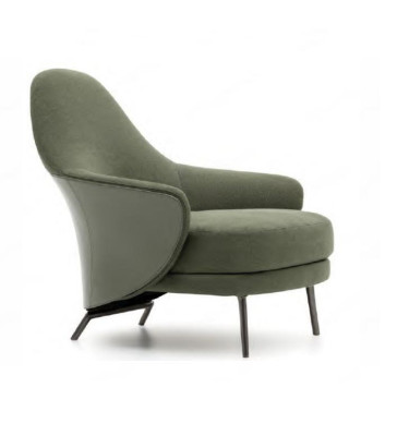 Luxury armchair upholstered armchair chaise longue living room dining room green
