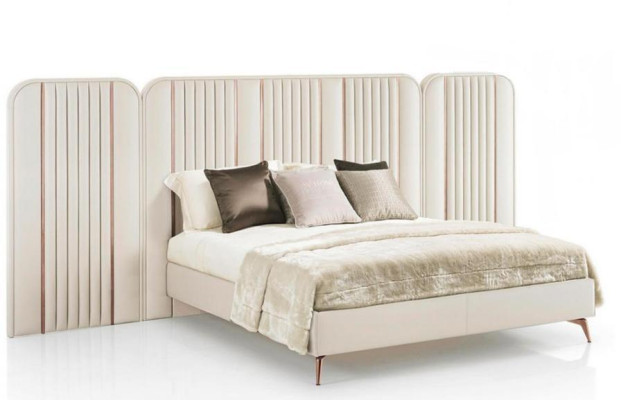 Bedroom Double bed Beiges Bed frame Kingsize Bed Luxury Furniture